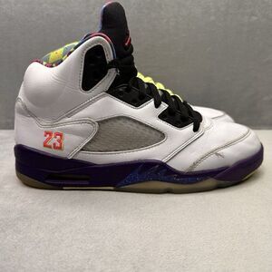Jordan 5 Retro Mens Size 8 Shoes Alternate Bel-Air White Court Purple Green 2020